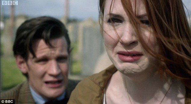 Amy Pond is taken by the Weeping Angels