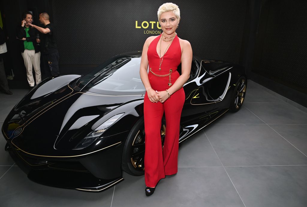Florence Pugh at the launch of Lotus London