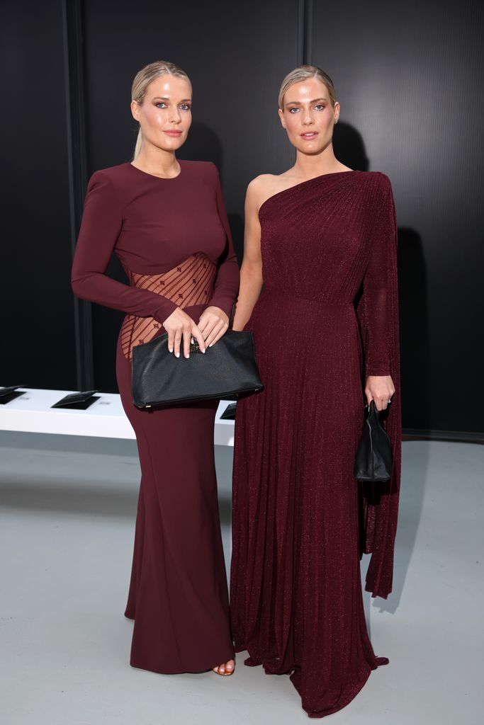  Lady Amelia Spencer and Lady Eliza Spencer attend the Elisabetta Franchi fashion show during the Milan Womenswear Spring/Summer 2025 on September 20, 2024 in Milan, Italy. 