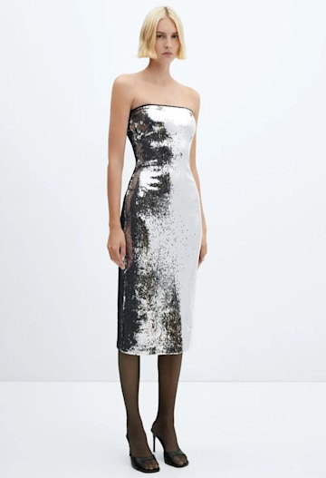 Mango silver party dress of dreams