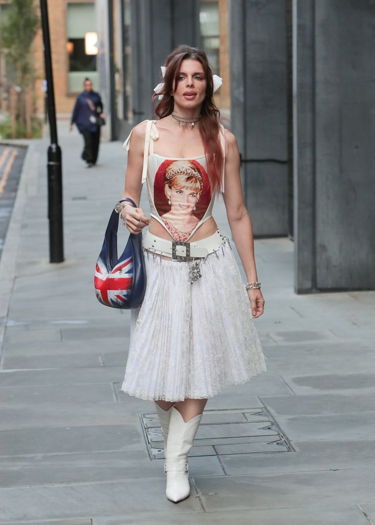 Julia Fox wore the Princess Diana corset during her London trip