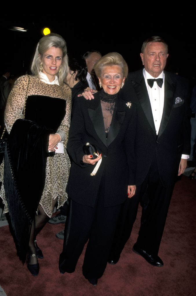 Nancy Davis, Barbara Davis, and Marvin Davis during 10th Annual American Comedy Awards at Shrine Auditorium in Los Angeles, CA on February 11, 1996