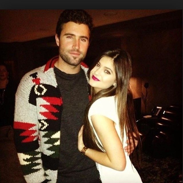 Kylie and Brody Jenner posing together in 2016