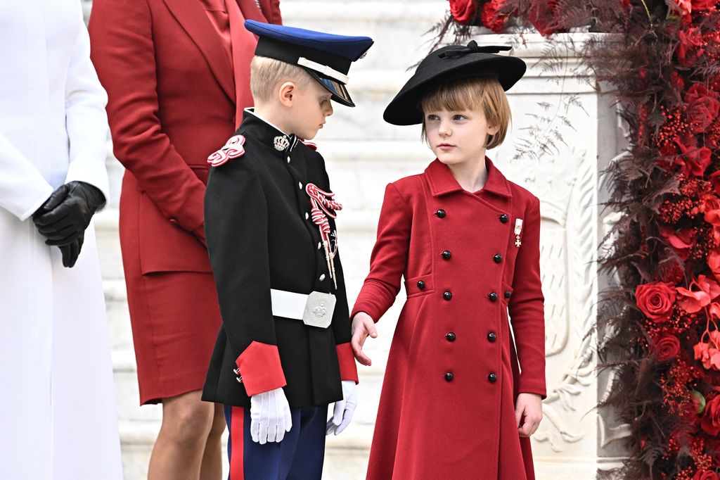 prince jacques with gabriella on monaco national day