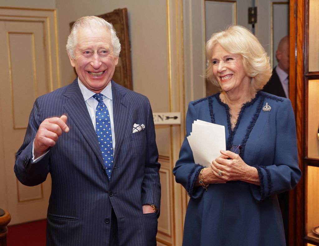 charles and camilla laughing 