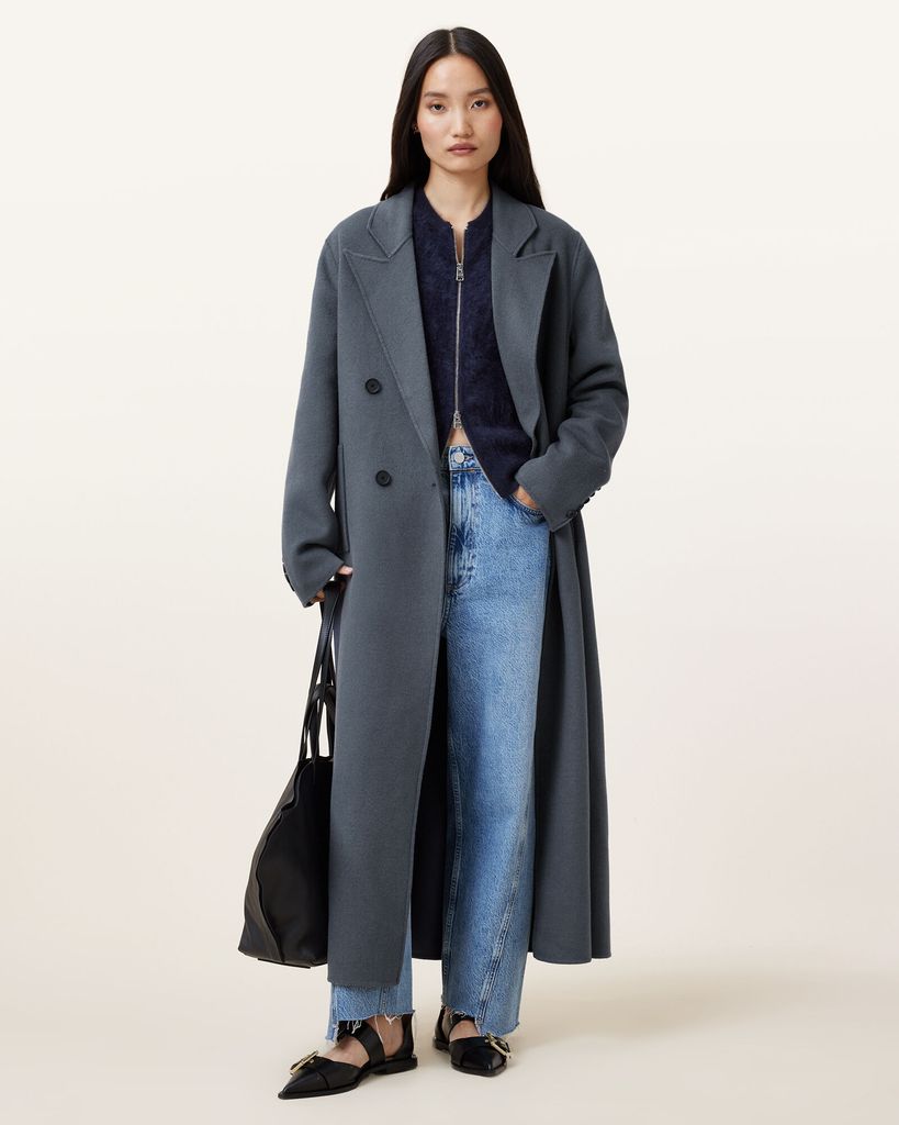 AllSaints PheeBee grey coat