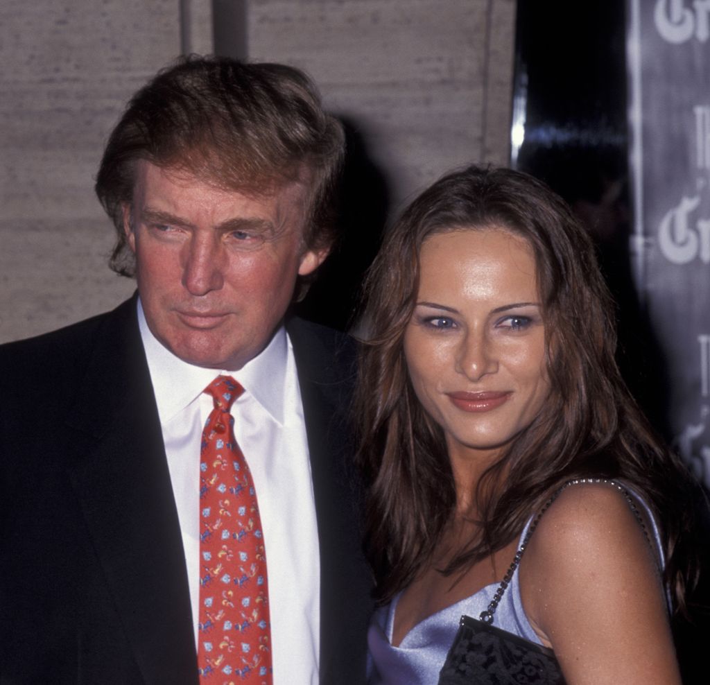 NEW YORK CITY - SEPTEMBER 25:  Donald Trump and Melania Knauss attend the premiere of "Celebrity" on September 25, 1998 at Avery Fisher Hall at Lincoln Center in New York City. (Photo by Ron Galella/Ron Galella Collection via Getty Images)