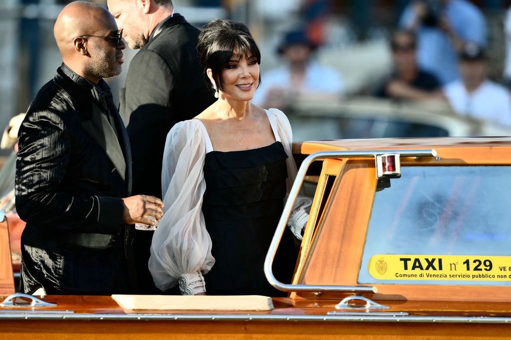 Corey Gamble and Kris Jenner leave the Gritti Palace Hotel 