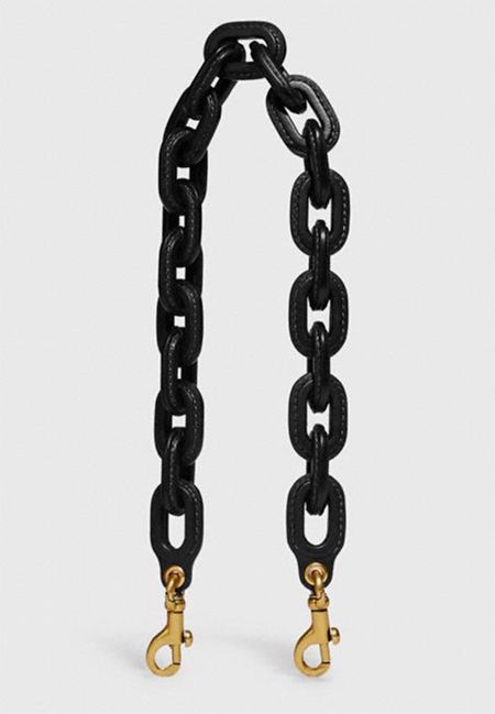 Leather Covered Chain Strap