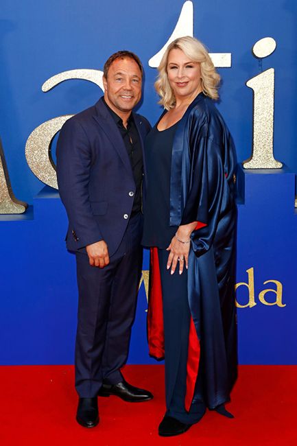 Hannah Walters and Stephen Graham on the red carpet at Mathilda the musical