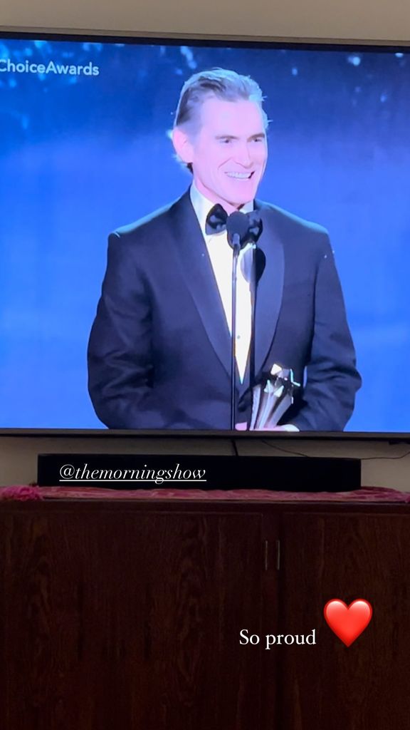 Naomi Watts reacts to husband Billy Crudup's win at the 2024 Critics Choice Awards