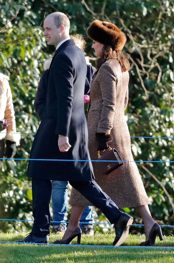 The royal couple attended Sunday service at St Mary Magdalene Church