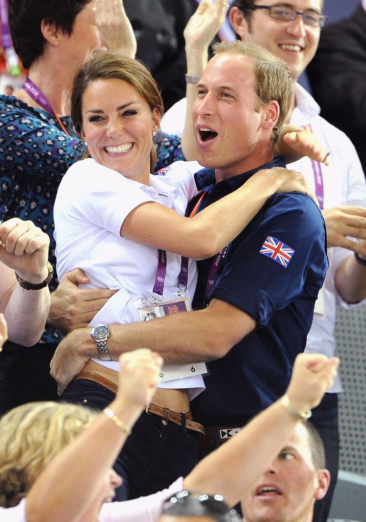 William and Kate celebrating at the London 2012 Olympics