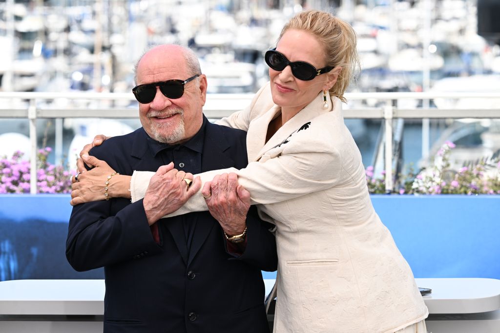 Uma Thurman e Paul Schrader Cannes 