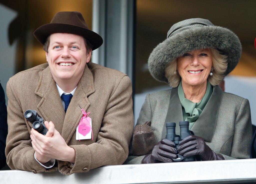 Queen Camilla and her son Tom