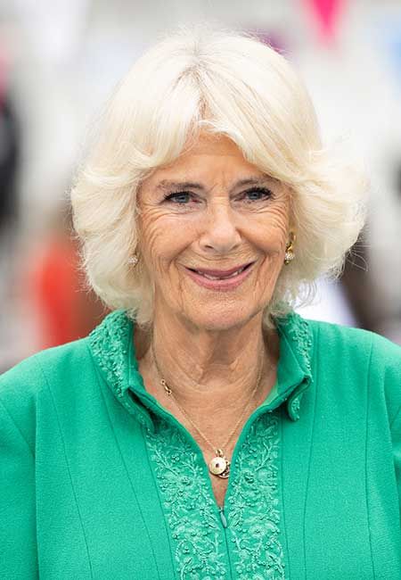Duchess Camilla wows in floral dress - and just look at those ruffles ...