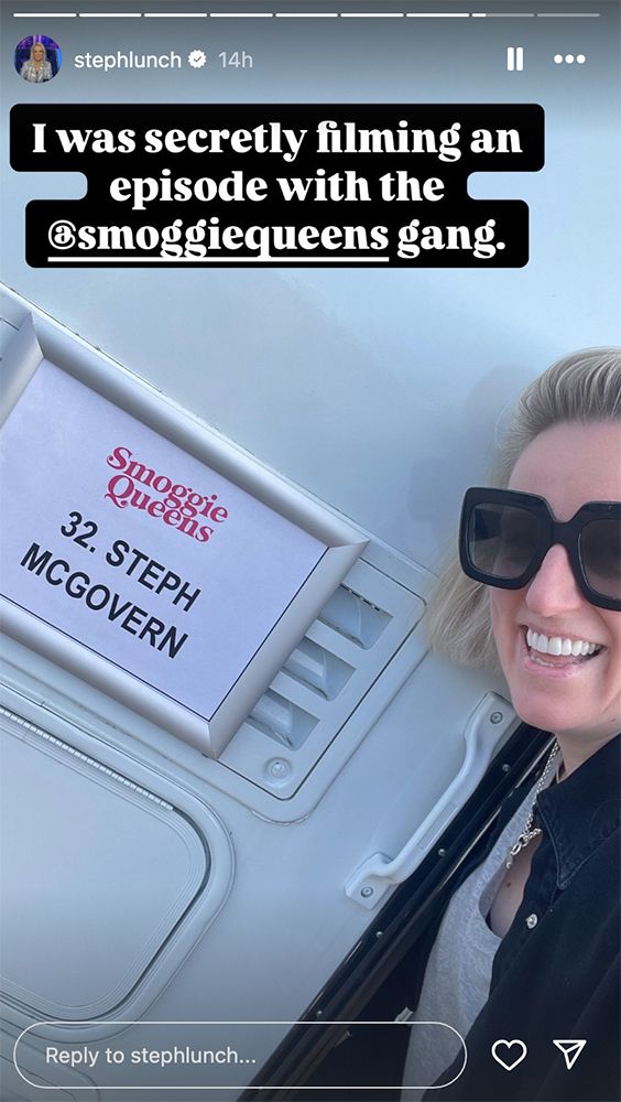 Steph McGovern by her tailer for Smoggie Queens