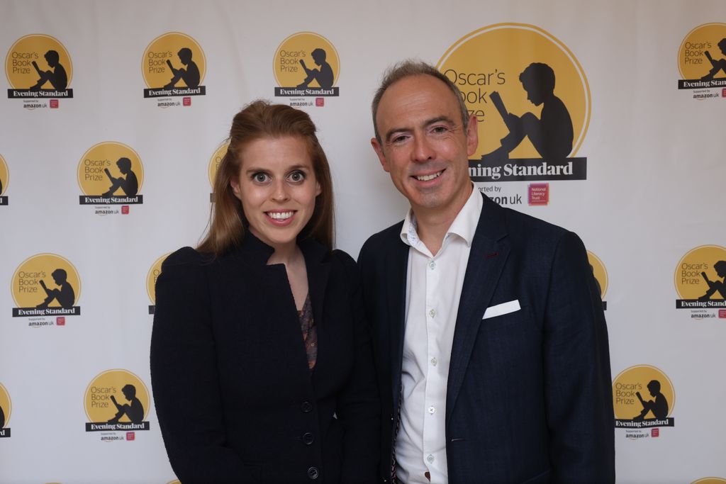 James Ashton (Chairman and Co-Founder) and Princess Beatrice at the annual Oscar's Book Prize in 2022