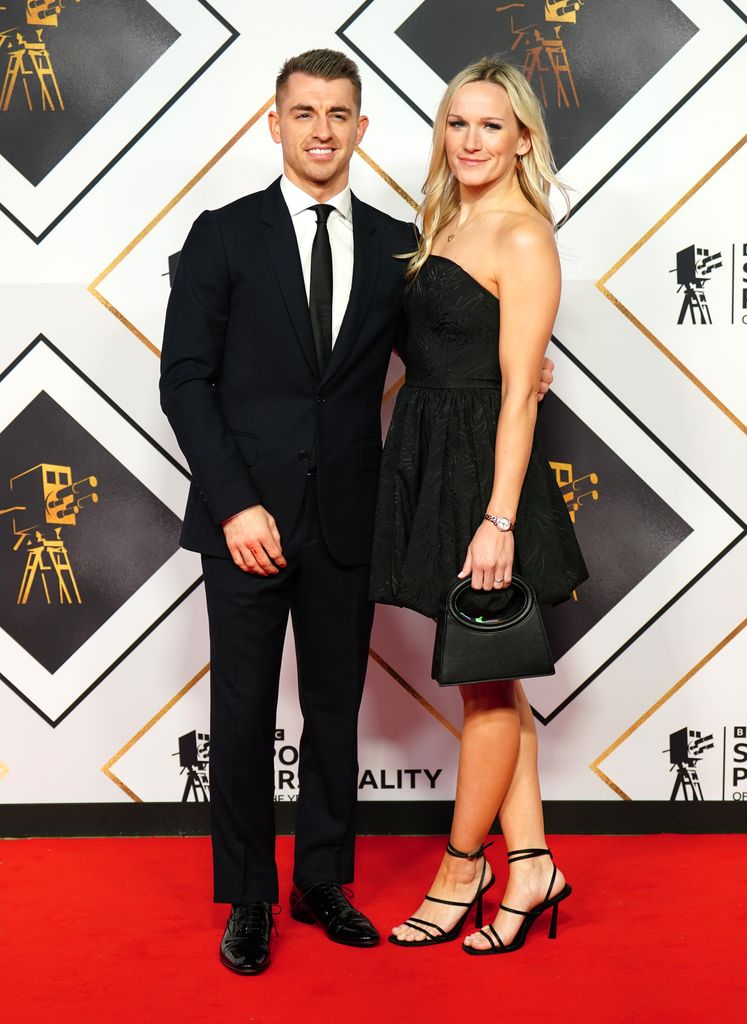 Max and Leah on the red carpet at the BBC Sports Personality of the Year Awards 2022