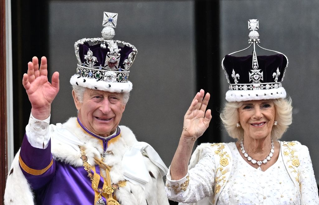 The newly-crowned King and Queen made their balcony debut