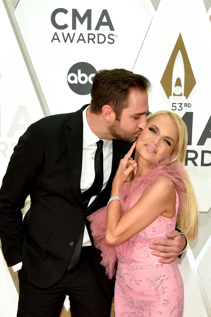 Kristin Chenoweth and Josh Bryant attend the 53rd annual CMA Awards on November 13, 2019 in Nashville, Tennessee