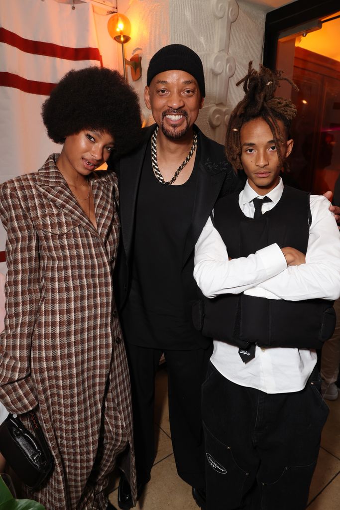 Willow Smith, Will Smith and Jaden Smith attend the Los Angeles Premiere of Columbia Pictures' "Bad Boys: Ride Or Die" After Party at the Sunset Tower Hotel on May 30, 2024 in Hollywood, California.