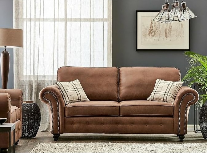 Oakland Faux Leather sofa.