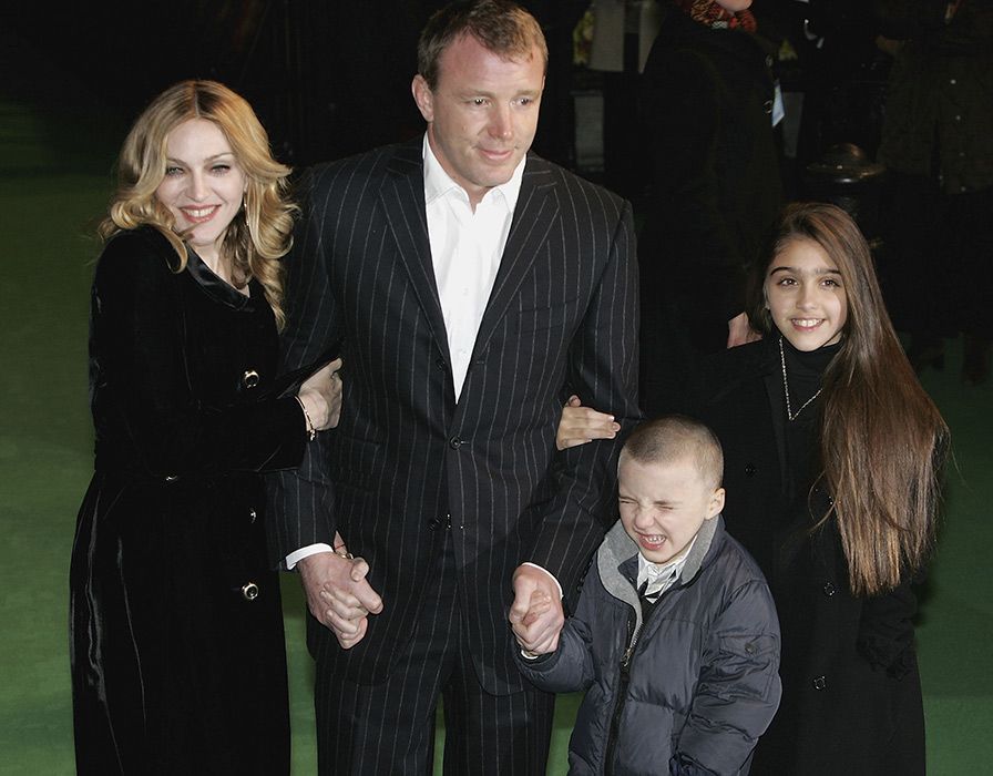 madonna guy richie and their kids lourdes and rocco
