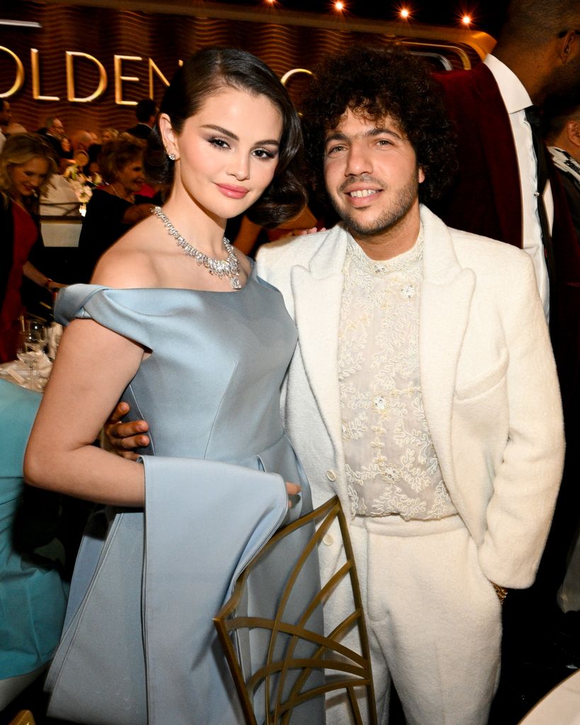 Selena and Benny at the 82nd Annual Golden Globes 