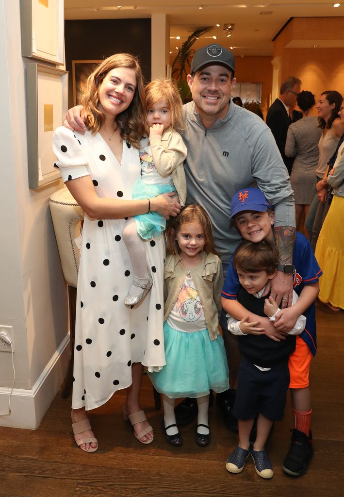 Siri Daly, Carson Daly,and family, attend "Siriously Delicious" by Siri Daly book launch event at Williams Sonoma Columbus Circle on April 14, 2018 in New York City