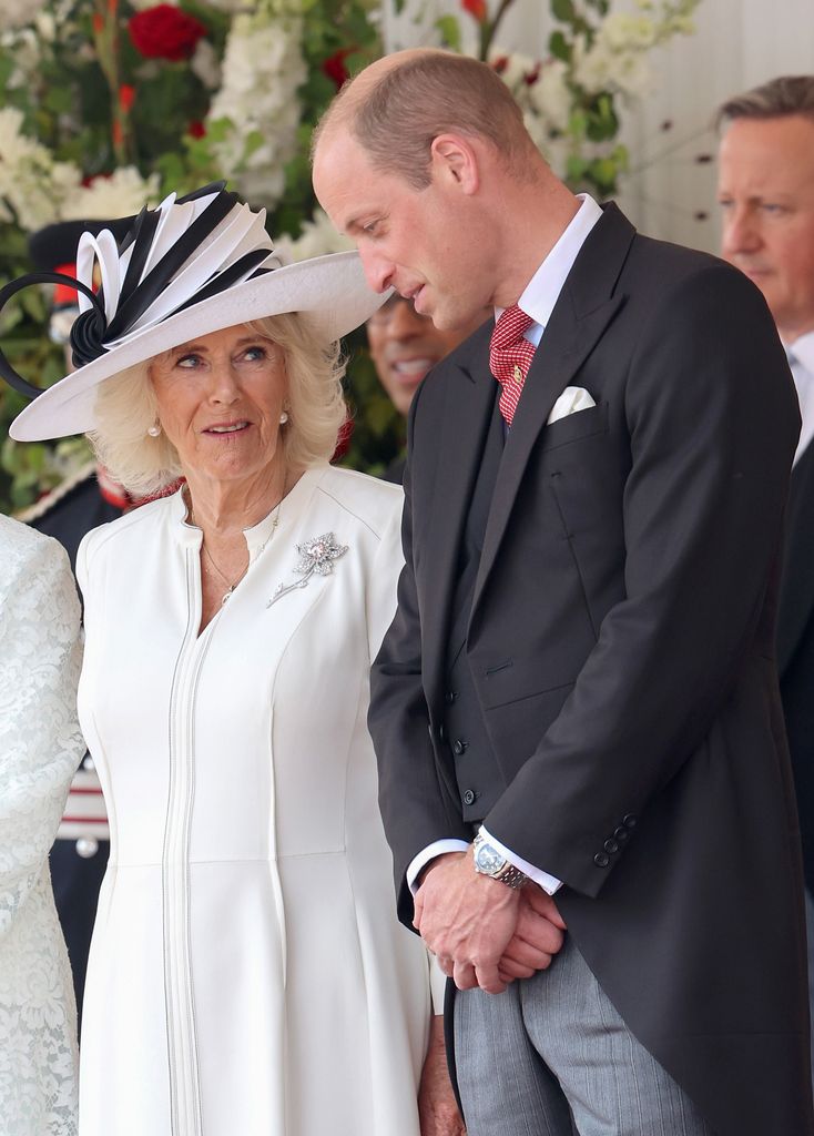 prince william chatting to queen camilla 