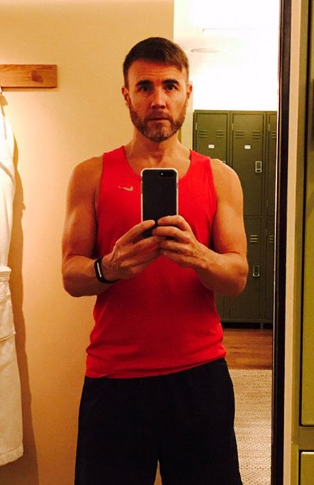 Gary Barlow shows off toned physique in gym selfie ahead of yoga