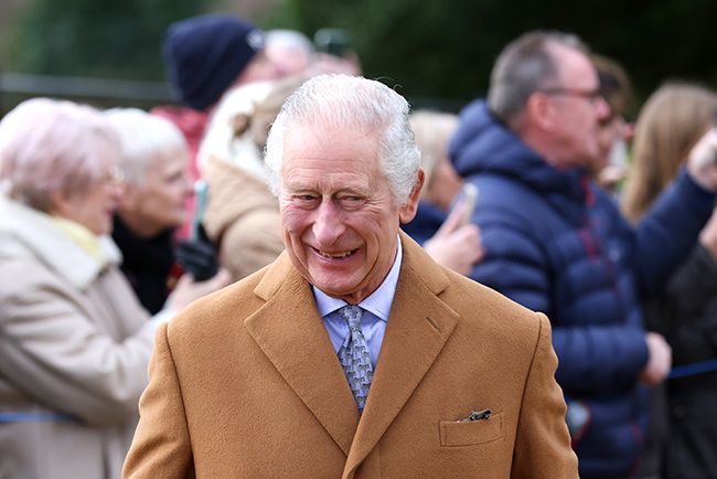 King Charles smiles on Christmas morning at Sandringham