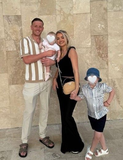 Jordan Pickford passionately kisses wife Megan Davison after England ...