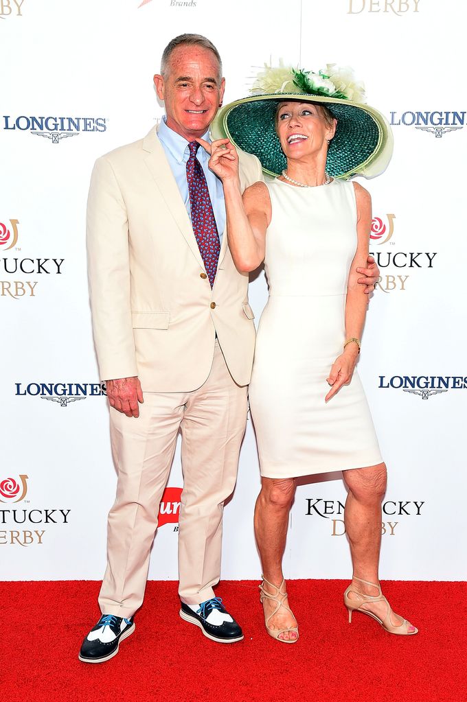LOUISVILLE, KY - MAY 02:  Bill Higgins and Barbara Corcoran attend the 141st Kentucky Derby at Churchill Downs on May 2, 2015 in Louisville, Kentucky.  (Photo by Michael Loccisano/Getty Images for Churchill Downs)