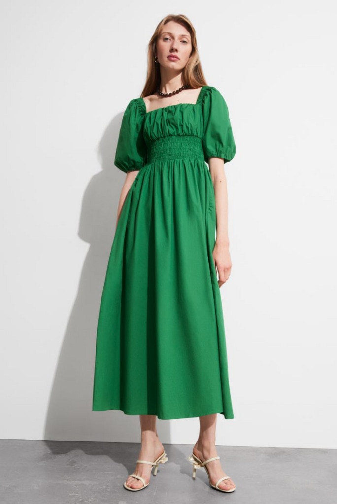 & Other Stories puff sleeve dress