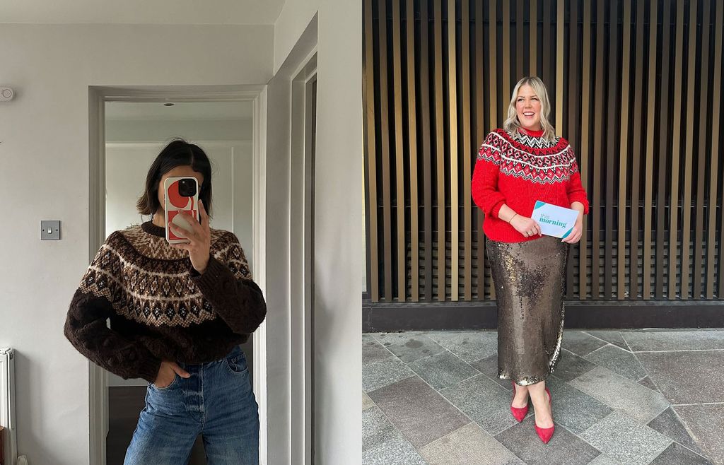 Instagrammers wearing M&S Fair Isle Jumper