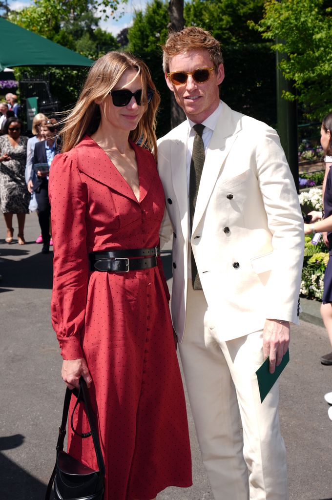 eddie redmayne with wife at wimbledon