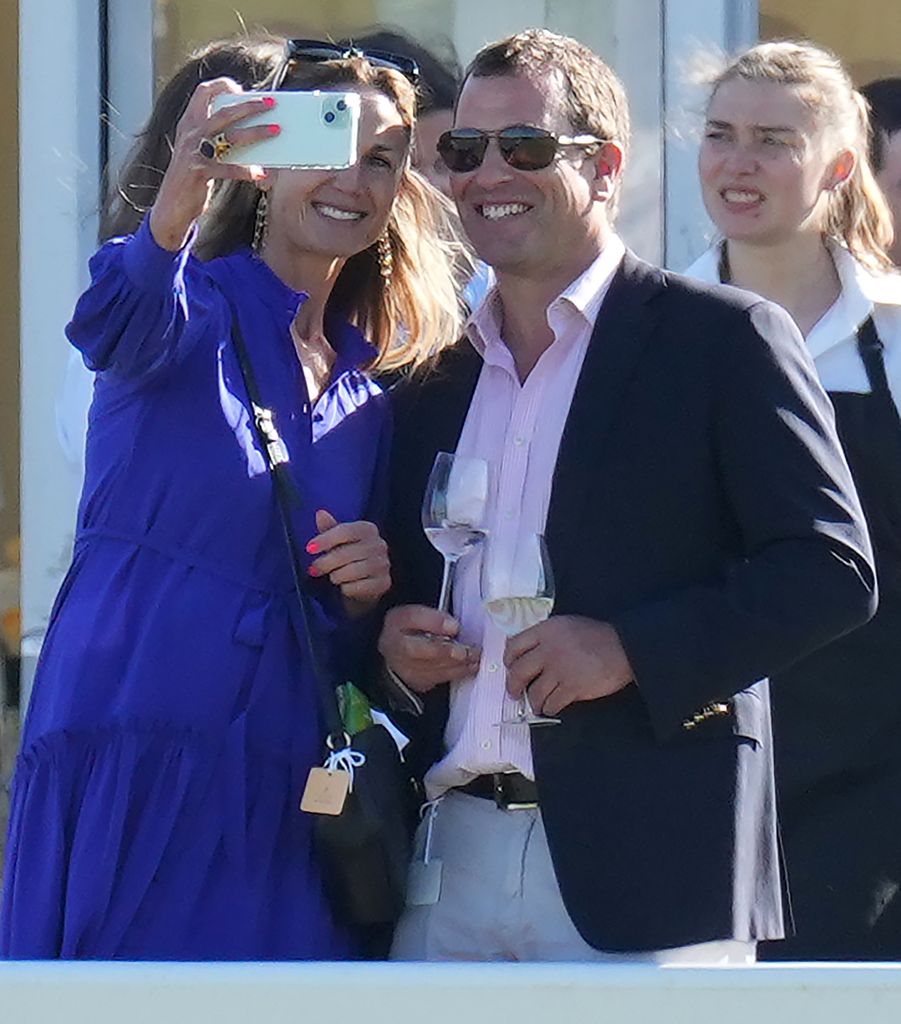 Peter Phillips and Harriet Sperling attend the Gloucestershire Festival of Polo