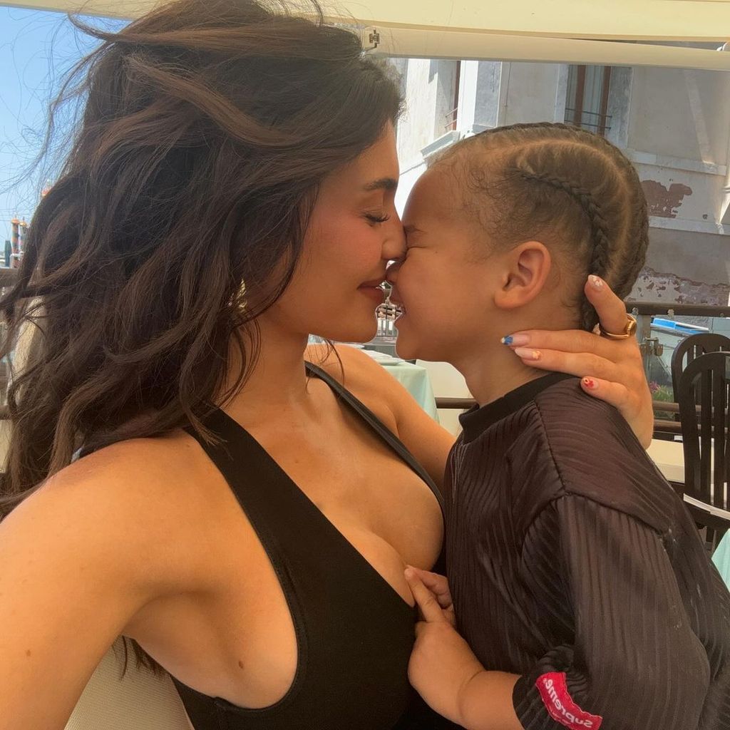 Kylie Jenner shared a sweet and very rare photo on Instagram with her son Aire 