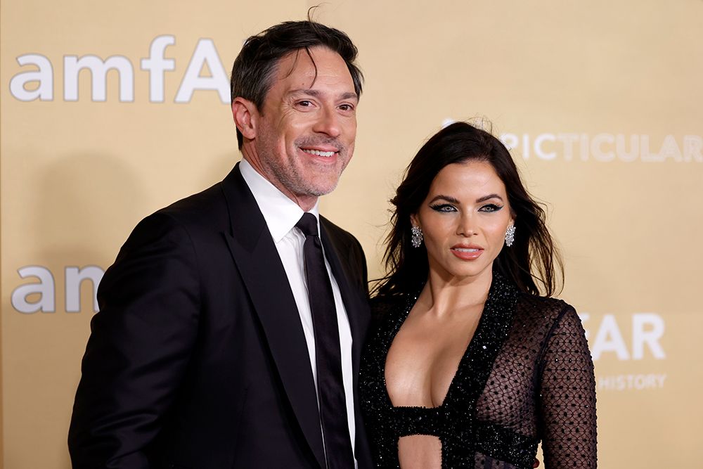 Steve Kazee and Jenna Dewan at the 2022 AmFar Gala 