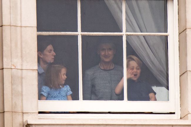 princess charlotte and prince george watch raf flypast