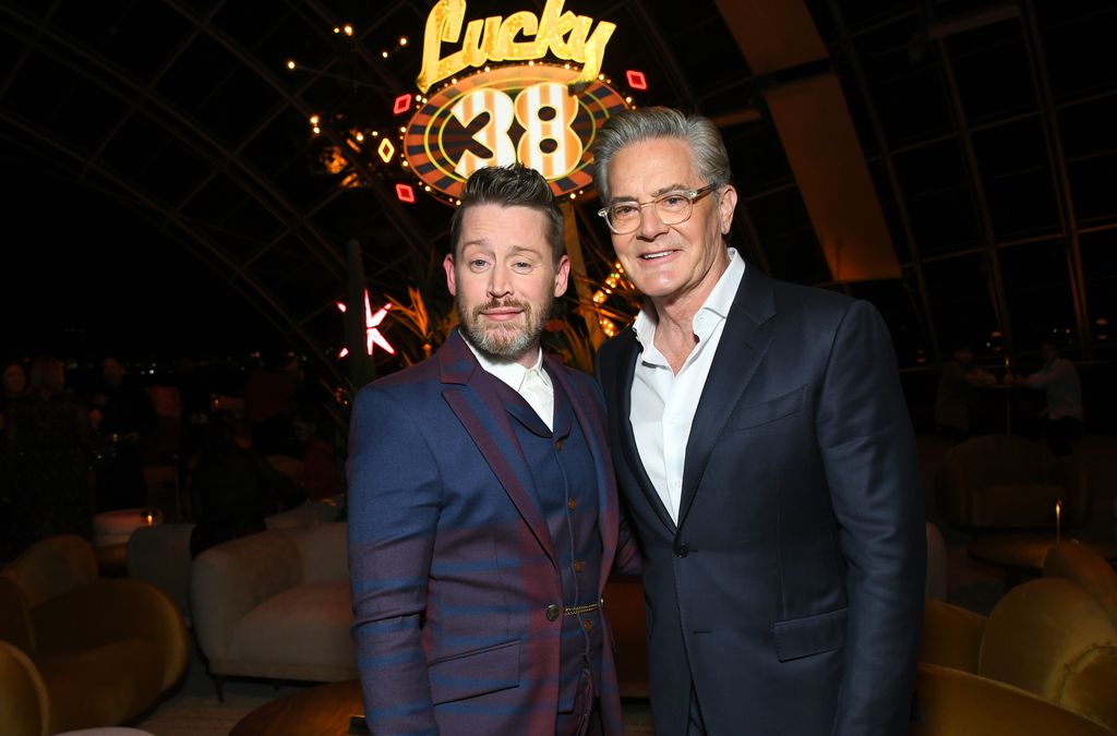 Macaulay with Kyle MacLachlan at the Premiere of "Fallout" Season 2