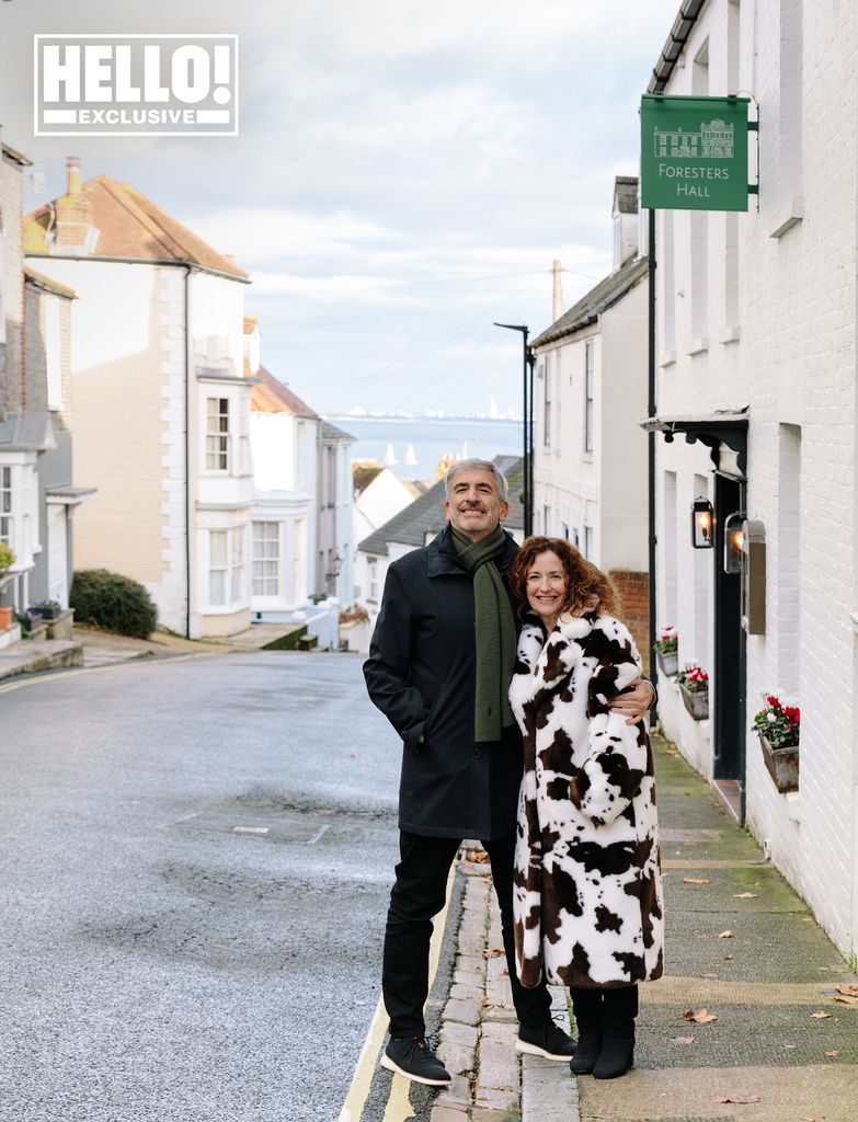 peter and sara on street in cowes