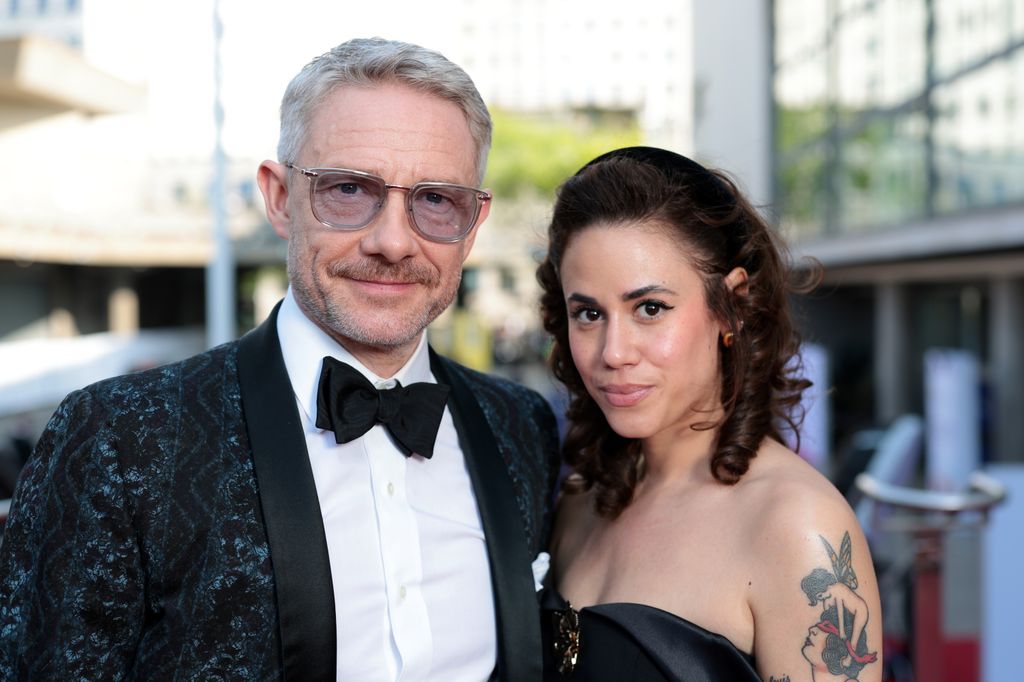 Martin Freeman with Rachel Benaissa at the BAFTAs