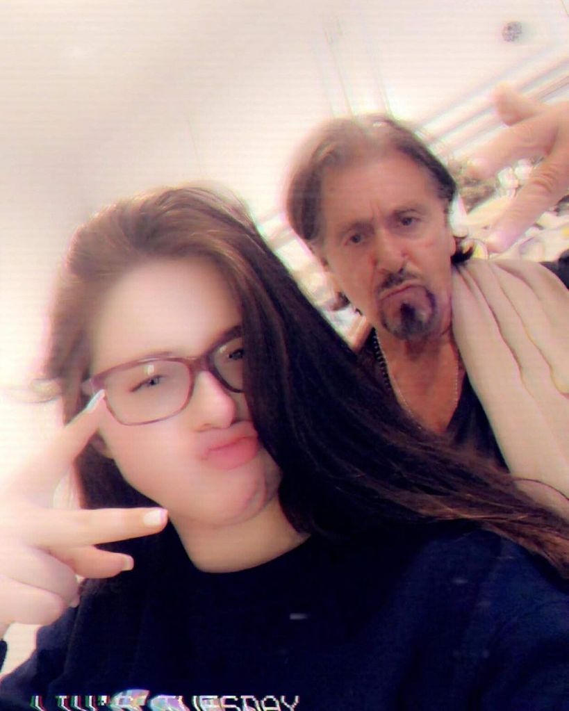 Olivia Pacino and dad Al Pacino pose for a selfie