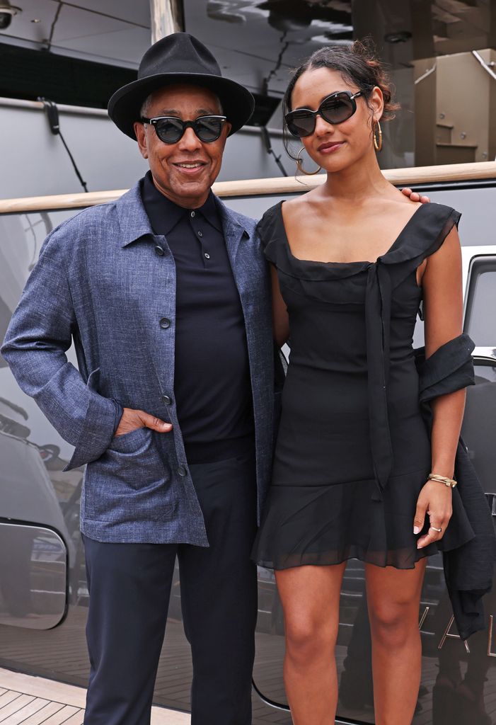 Giancarlo Esposito and daughter Shayne Lyra Esposito attend a lunch hosted by Giancarlo Esposito aboard RH Three during the 77th Annual Cannes Film Festival on May 15, 2024 in Cannes, France.