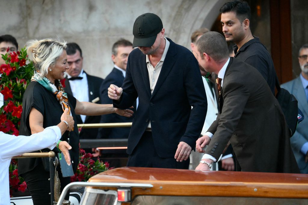 Leonardo Dicaprio leaves the Gritti Palace Hotel 