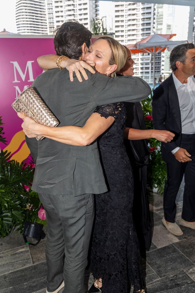 Zara appeared happy as she greeted Nacho Figueras