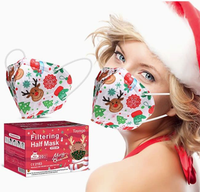 christmas face mask ffp2 covering amazon fast delivery